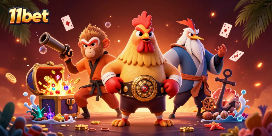 Experience the thrill at 11bet with energetic characters and explosive gambling action!